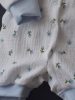 BébiNett -Auricho baba body napozó apró mintás kék hosszú ujjú