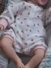 BébiNett -Tilburg baba body napozó apró mintás rózsaszín hosszú ujjú