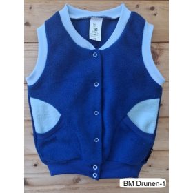   BébiNett - Drunen baba mellény polárból ujjatlan királykék