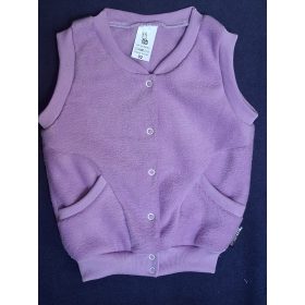   BébiNett - Breda baba mellény polárból ujjatlan orgonalila