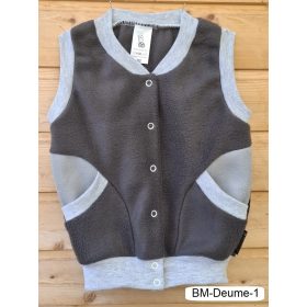 BébiNett - Deume baba mellény polárból ujjatlan szürke