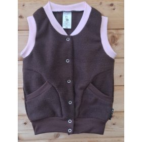 BébiNett - Glane baba mellény polárból ujjatlan barna