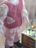 BébiNett - Brucht baba nadrág polárból rózsaszín