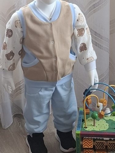 BébiNett - Ekamp baba nadrág pamut világoskék