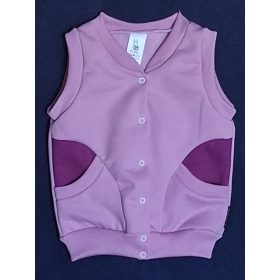   BébiNett - Kopaf baba mellény pamutból ujjatlan középrózsaszín-ciklámen