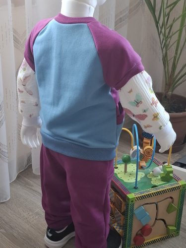 BébiNett - Haan baba nadrág vékony pamut ciklámen