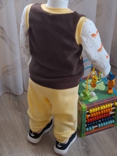 BébiNett - Jüchen baba nadrág polárból sárga