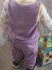 BébiNett - Eindt baba mellény polárból ujjatlan lila-sárga