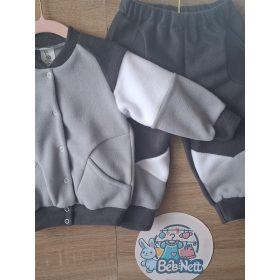   BébiNett - Tombeek 2 részes baba együttes és szett polárból szürke