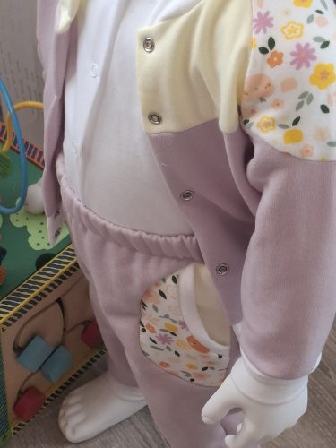 BébiNett - Zwolle 2 részes baba együttes és szett mályva-vajsárga