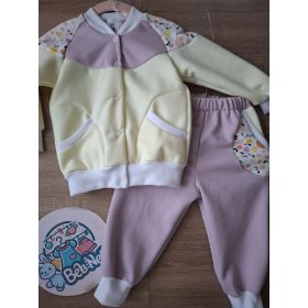   BébiNett - Alken 2 részes baba együttes és szett vajsárga-mályva