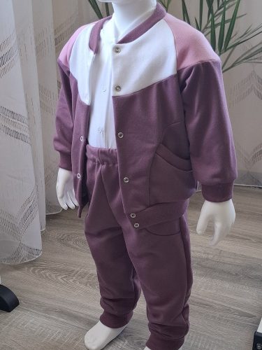BébiNett - Genk 2 részes baba együttes és szett lila-rózsaszín