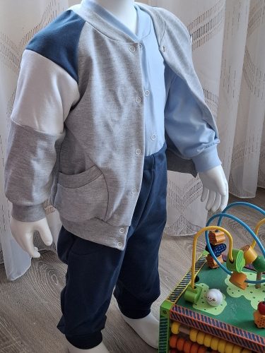 BébiNett - Ahaus 2 részes baba együttes és szett sötétkék színű