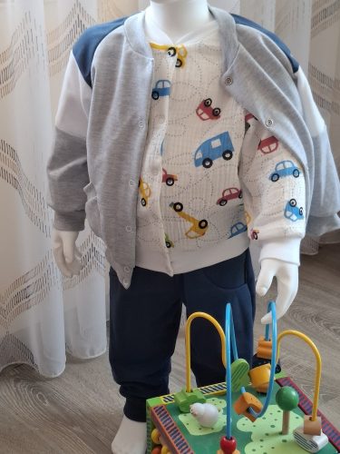 BébiNett - Ahaus 2 részes baba együttes és szett sötétkék színű