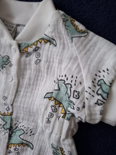 BébiNett - Graf baba body napozó dínós rövid ujjú