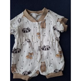   BébiNett - Vianen baba body és napozó rövid ujjú macis mintával