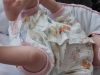 BébiNett - Ahlde baba body és napozó rövid ujjú virágos mintával