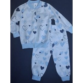 BébiNett - Dooe baba pizsama pamutszövet kék szíves