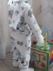 BébiNett - Monster baba pizsama pamut flanel szafaris