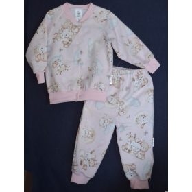 BébiNett - Strijen baba pizsama pamut flanel nyuszis