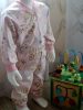 BébiNett - Strijen baba pizsama pamut flanel nyuszis