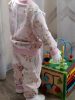 BébiNett - Strijen baba pizsama pamut flanel nyuszis