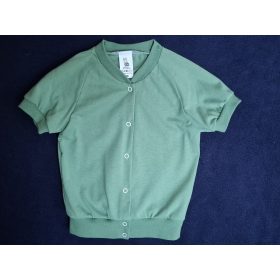   BébiNett - Jisp elől patentos baba póló zöld rövid ujjú