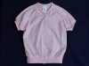 BébiNett - Neck elől patentos baba póló rózsaszín rövid ujjú