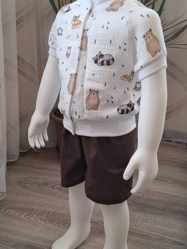BébiNett - Oijen baba póló kising hódos rövid ujjú