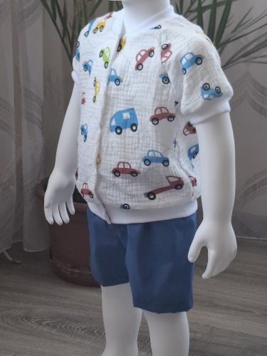 BébiNett - Ede baba póló kising autós rövid ujjú