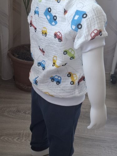 BébiNett - Ede baba póló kising autós rövid ujjú