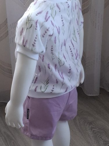 BébiNett - Hoksem baba póló kising levendulás rövid ujju