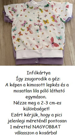 BébiNett - Hoksem baba póló kising levendulás rövid ujju