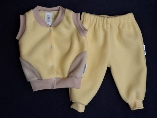 BébiNett - Geel baba nadrág polárból sárga