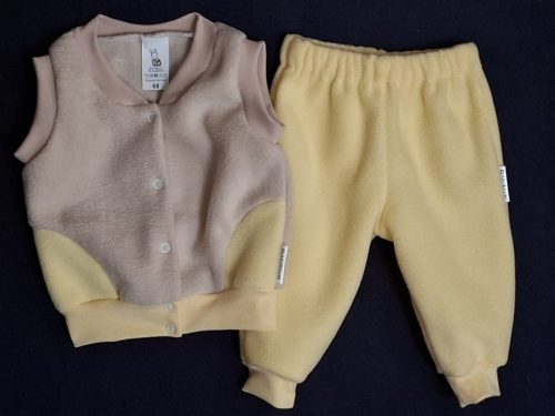 BébiNett - Geel baba nadrág polárból sárga