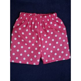   BébiNett - Elen Donkerroze baba rövidnadrág pink-pöttyös