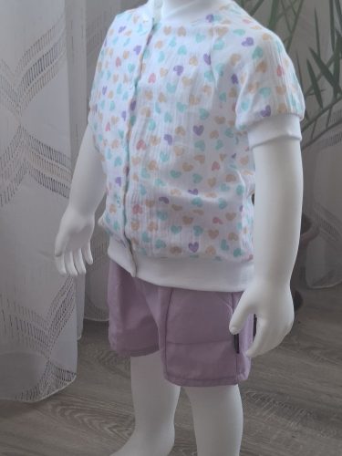 BébiNett - Romont baba rövidnadrág világoslila