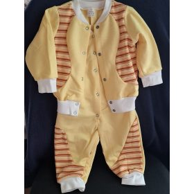   BébiNett - Almelo 2 részes baba együttesek és szett mellényes nadrággal napsárga