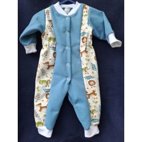 BébiNett - Recke baba rugdalózó acélkék színben