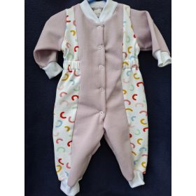 BébiNett - Soest baba rugdalózó mályva mintás betéttel
