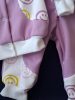 BébiNett - Beek 2 részes baba együttes és szett mellényes nadrággal fukszia smiley