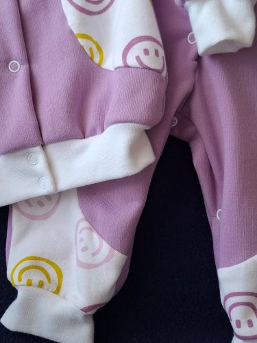 BébiNett - Beek 2 részes baba együttes és szett mellényes nadrággal fukszia smiley