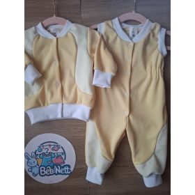   BébiNett - Neer 2 részes baba együttes és szett mellényes nadrággal napsárga