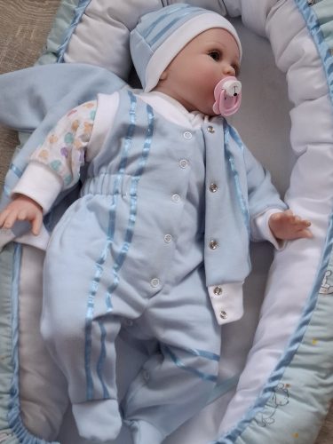 BébiNett - Mill- 3 részes újszülött baba együttes kés szalagos