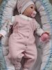 BébiNett - Eefde 3 részes újszülött baba együttes és szett rózsaszín csíkos
