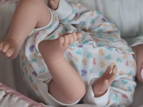 BébiNett - Eefde 3 részes újszülött baba együttes és szett rózsaszín csíkos