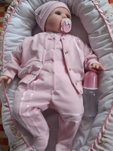 BébiNett - Haps 3 részes újszülött baba együttes és szett rózsaszín
