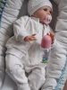 BébiNett - Driel 3 részes újszülött baba együttes és szett fehér