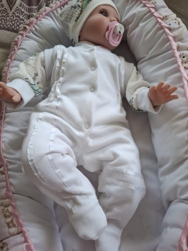 BébiNett - Driel 3 részes újszülött baba együttes és szett fehér