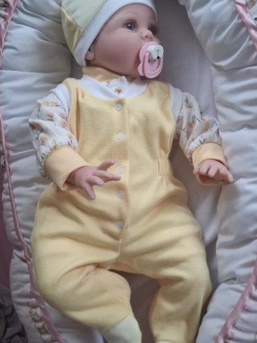BébiNett - Elspeet 3 részes újszülött baba együttes és szett napsárga